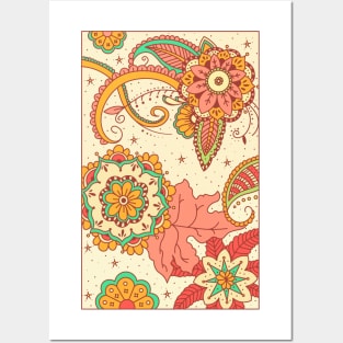 Mandala Flowers Posters and Art